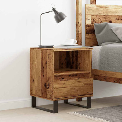 Comodino Legno Antico 40x35x50 cm in Legno Multistrato