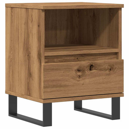 Comodino Rovere Artigianale 40x35x50 cm in Legno Multistrato