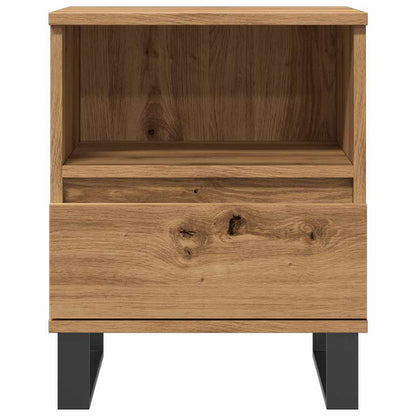 Comodino Rovere Artigianale 40x35x50 cm in Legno Multistrato