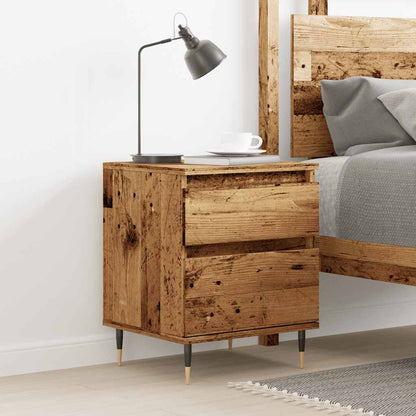 Comodino Legno Antico 40x35x50 cm in Legno Multistrato