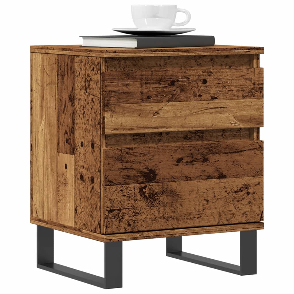 Comodino Legno Antico 40x35x50 cm in Legno Multistrato