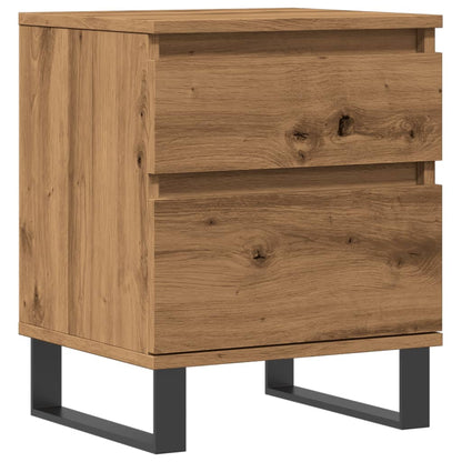 Comodino Rovere Artigianale 40x35x50 cm in Legno Multistrato