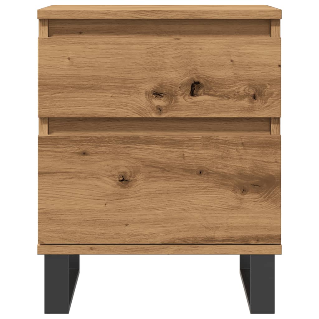 Comodino Rovere Artigianale 40x35x50 cm in Legno Multistrato