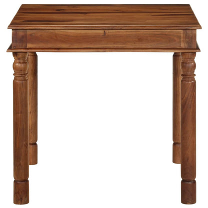 Tavolo da Pranzo 80x80x77 cm Legno Massello di Acacia