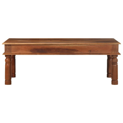 Tavolino da Salotto 110x60x40 cm in Legno Massello di Acacia