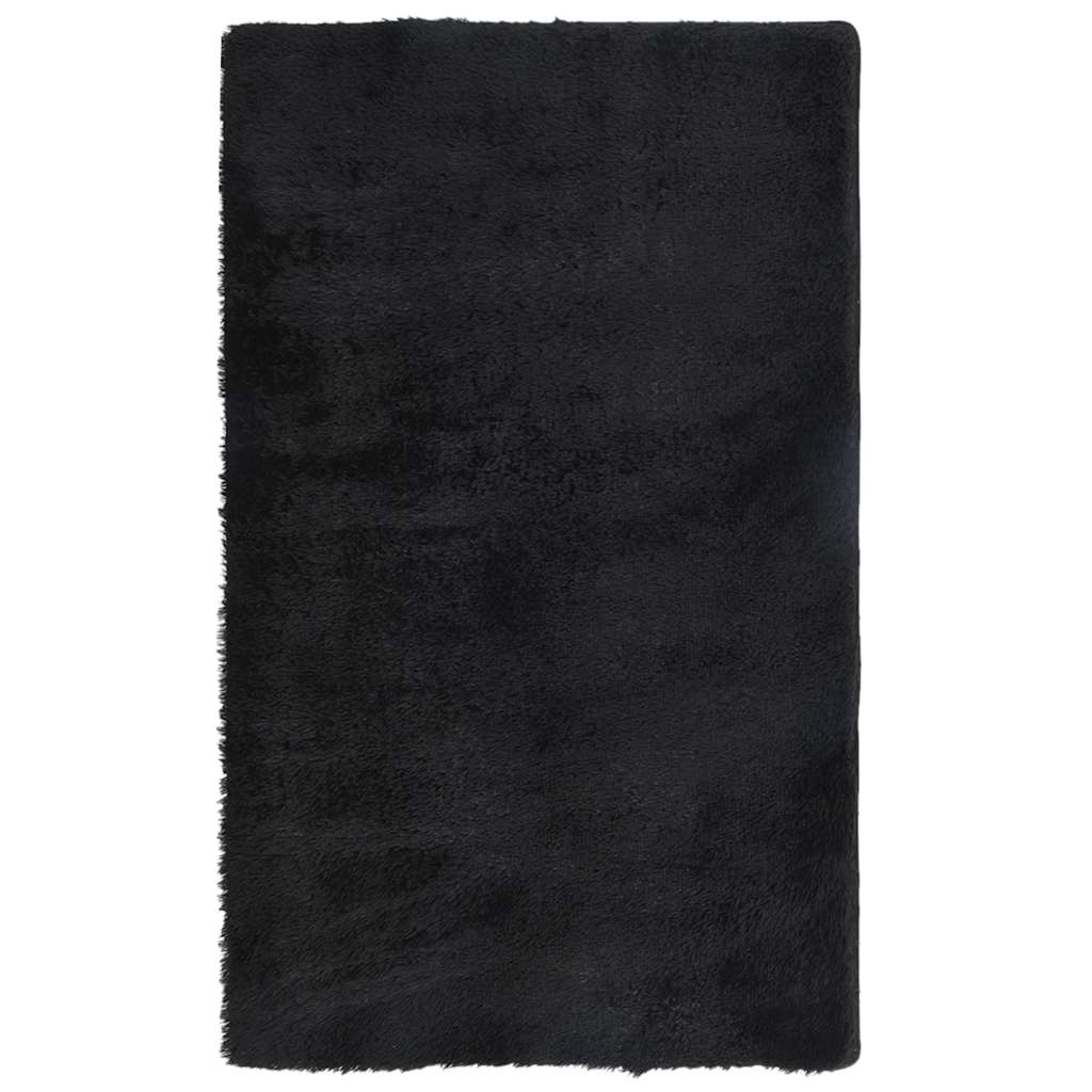 Tappeto Shaggy a Pelo Lungo NAVARRA Nero 60x100 cm poliestere