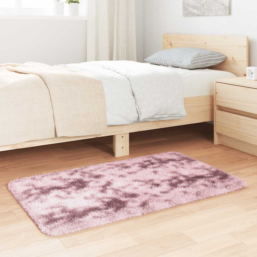 Tappeto Shaggy a Pelo Lungo NAVARRA Rosa Antico 60x100 cm