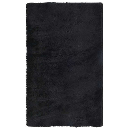 Tappeto Shaggy a Pelo Lungo NAVARRA Nero 80x150 cm poliestere