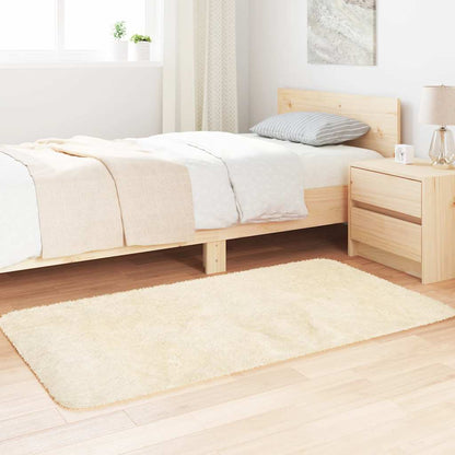Tappeto Shaggy a Pelo Lungo NAVARRA Crema 80x150 cm poliestere