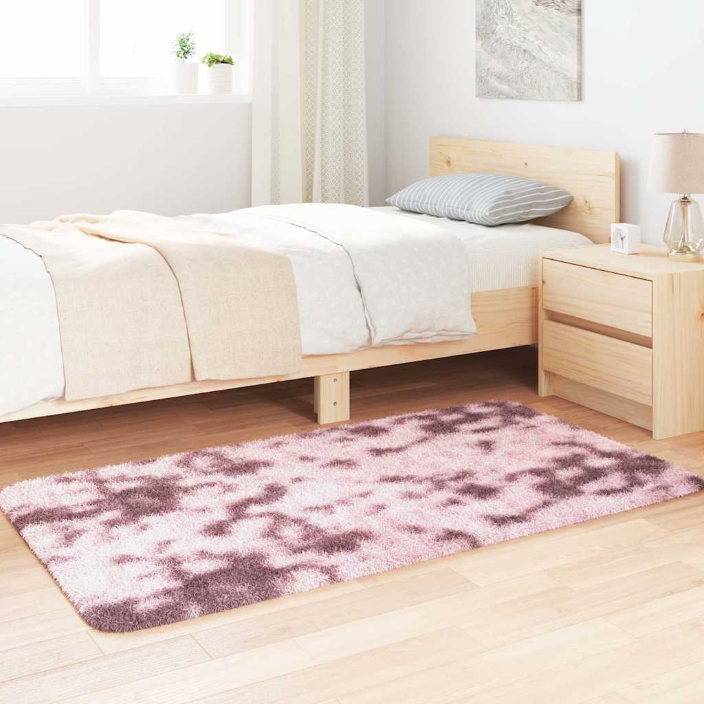 Tappeto Shaggy a Pelo Lungo NAVARRA Rosa Antico 80x150 cm