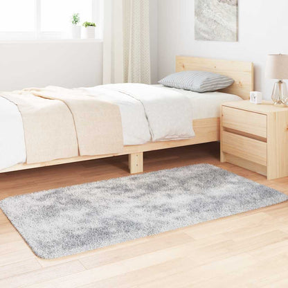 Tappeto Shaggy a Pelo Lungo NAVARRA Grigio Argento 80x150 cm