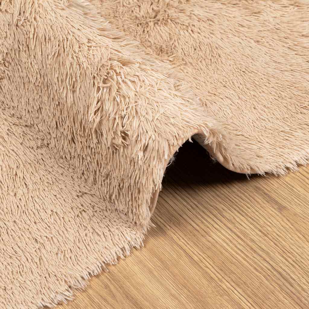 Tappeto Shaggy a Pelo Lungo NAVARRA Beige 120x170 cm poliestere