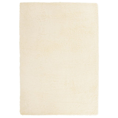 Tappeto Shaggy a Pelo Lungo NAVARRA Crema 120x170 cm poliestere