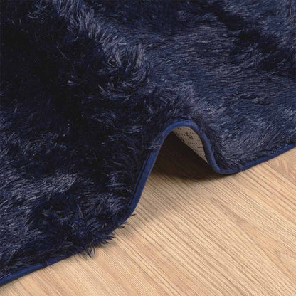 Tappeto Shaggy a Pelo Lungo NAVARRA Blu Marino 120x170 cm