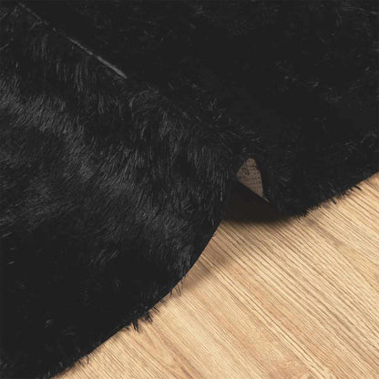 Tappeto Shaggy a Pelo Lungo NAVARRA Nero 130x200 cm poliestere