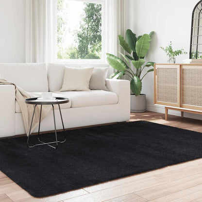 Tappeto Shaggy a Pelo Lungo NAVARRA Nero 160x230 cm poliestere