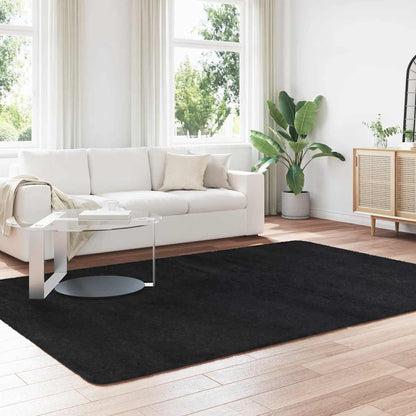 Tappeto Shaggy a Pelo Lungo NAVARRA Nero 200x290 cm poliestere