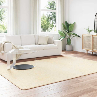 Tappeto Shaggy a Pelo Lungo NAVARRA Crema 200x290 cm poliestere