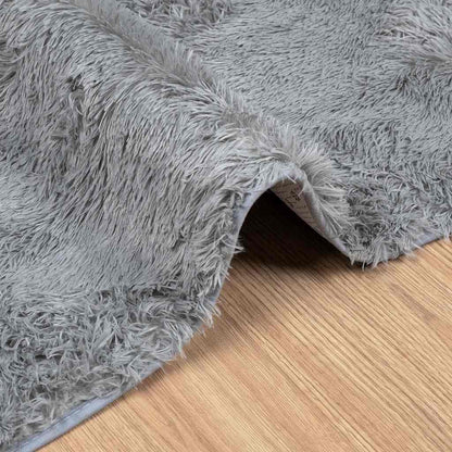 Tappeto Shaggy a Pelo Lungo NAVARRA Grigio Chiaro 200x290 cm