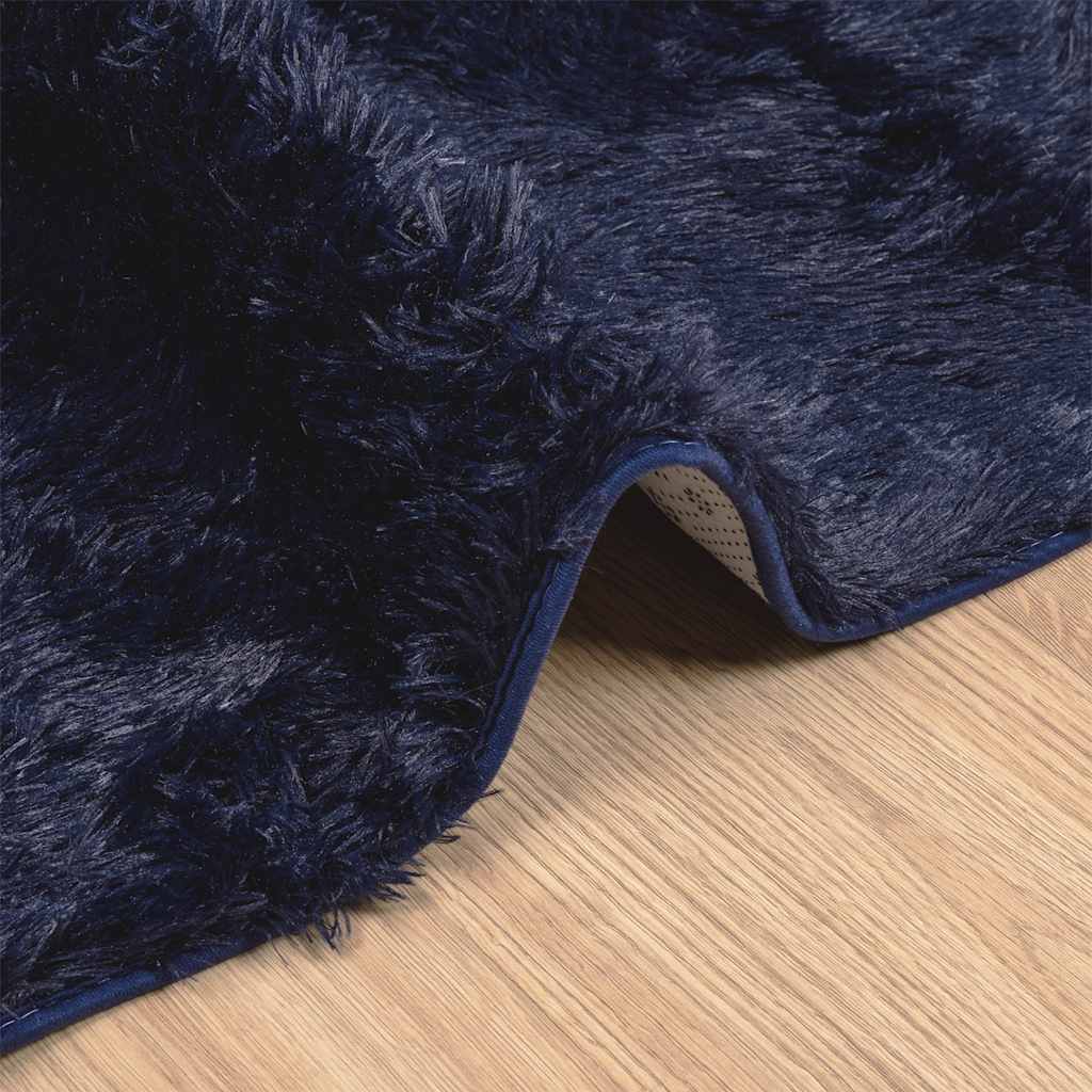 Tappeto Shaggy a Pelo Lungo NAVARRA Blu Marino 200x290 cm
