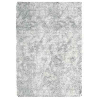 Tappeto Shaggy a Pelo Lungo NAVARRA Grigio Argento 200x290cm