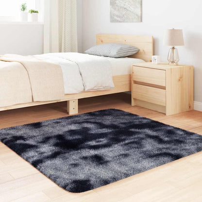 Tappeto Shaggy a Pelo Lungo NAVARRA Grigio Scuro 120x120 cm