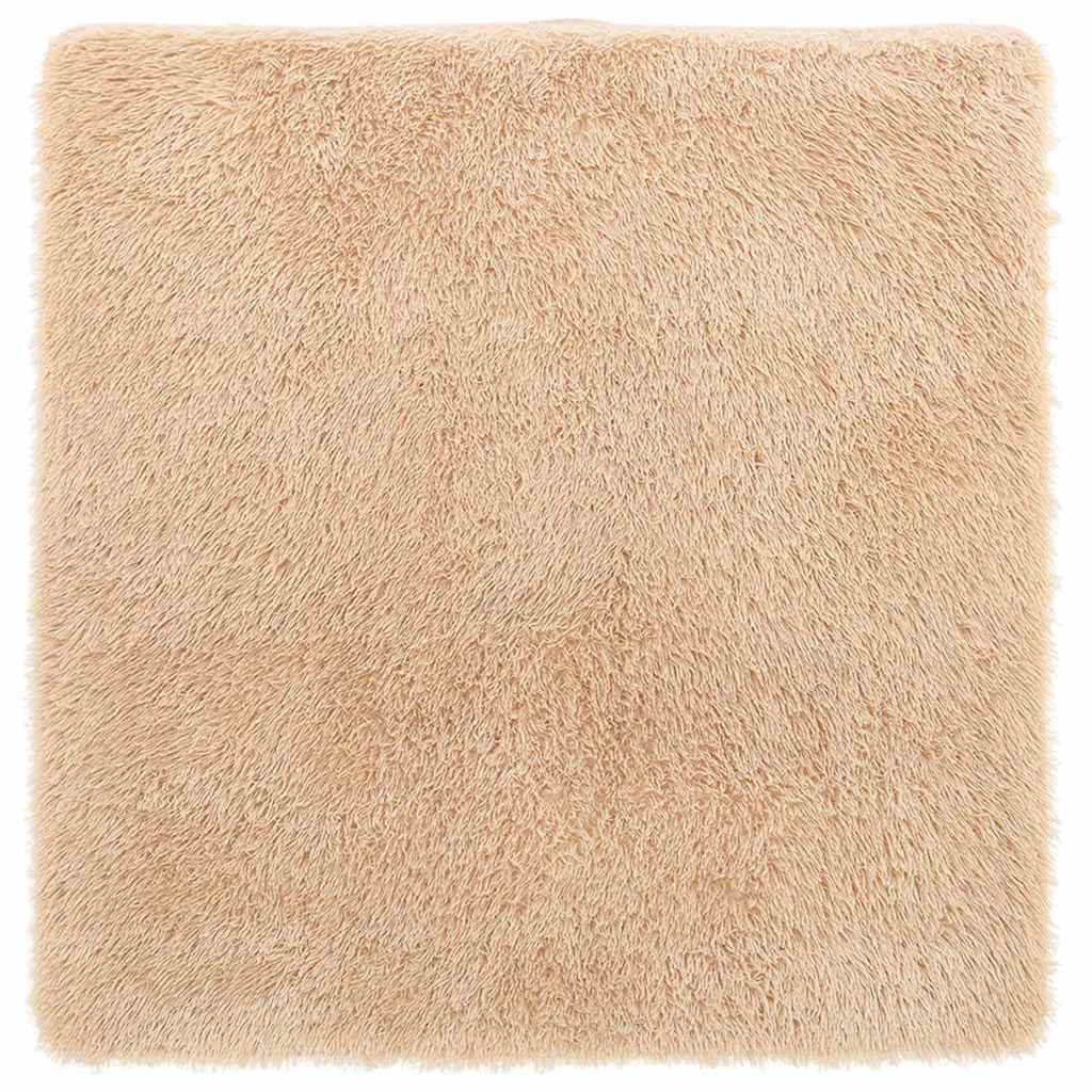 Tappeto Shaggy a Pelo Lungo NAVARRA Beige 200x200 cm poliestere