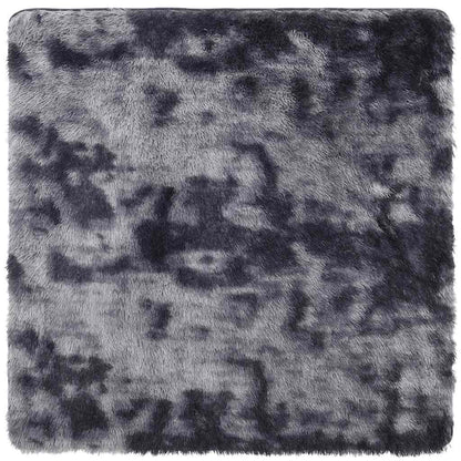 Tappeto Shaggy a Pelo Lungo NAVARRA Grigio Scuro 200x200 cm