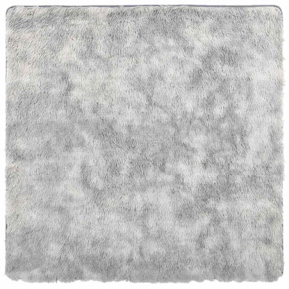 Tappeto Shaggy a Pelo Lungo NAVARRA Grigio Argento 200x200cm