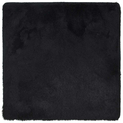 Tappeto Shaggy a Pelo Lungo NAVARRA Nero 240x240 cm poliestere