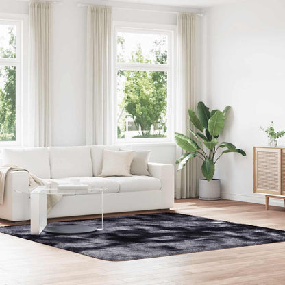 Tappeto Shaggy a Pelo Lungo NAVARRA Grigio Scuro 240x240 cm