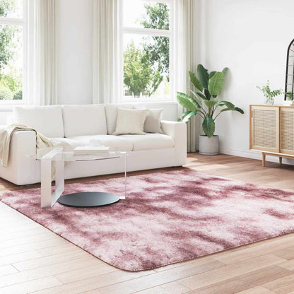 Tappeto Shaggy a Pelo Lungo NAVARRA Rosa Antico 240x240cm