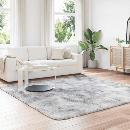Tappeto Shaggy a Pelo Lungo NAVARRA Grigio Argento 240x240cm