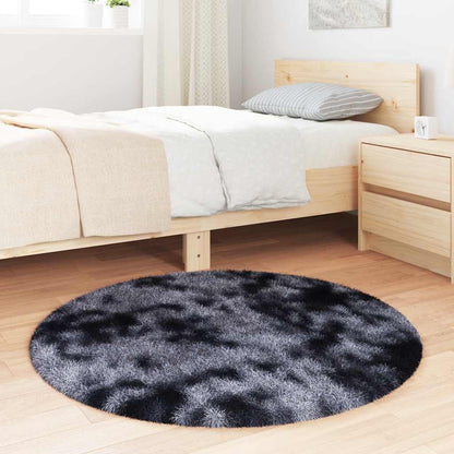 Tappeto Shaggy a Pelo Lungo NAVARRA Grigio Scuro 100x100 cm