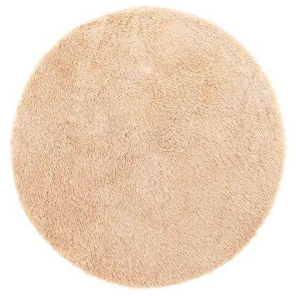 Tappeto Shaggy a Pelo Lungo NAVARRA Beige 120x120 cm poliestere
