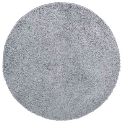 Tappeto Shaggy a Pelo Lungo NAVARRA Grigio Chiaro 120x120 cm
