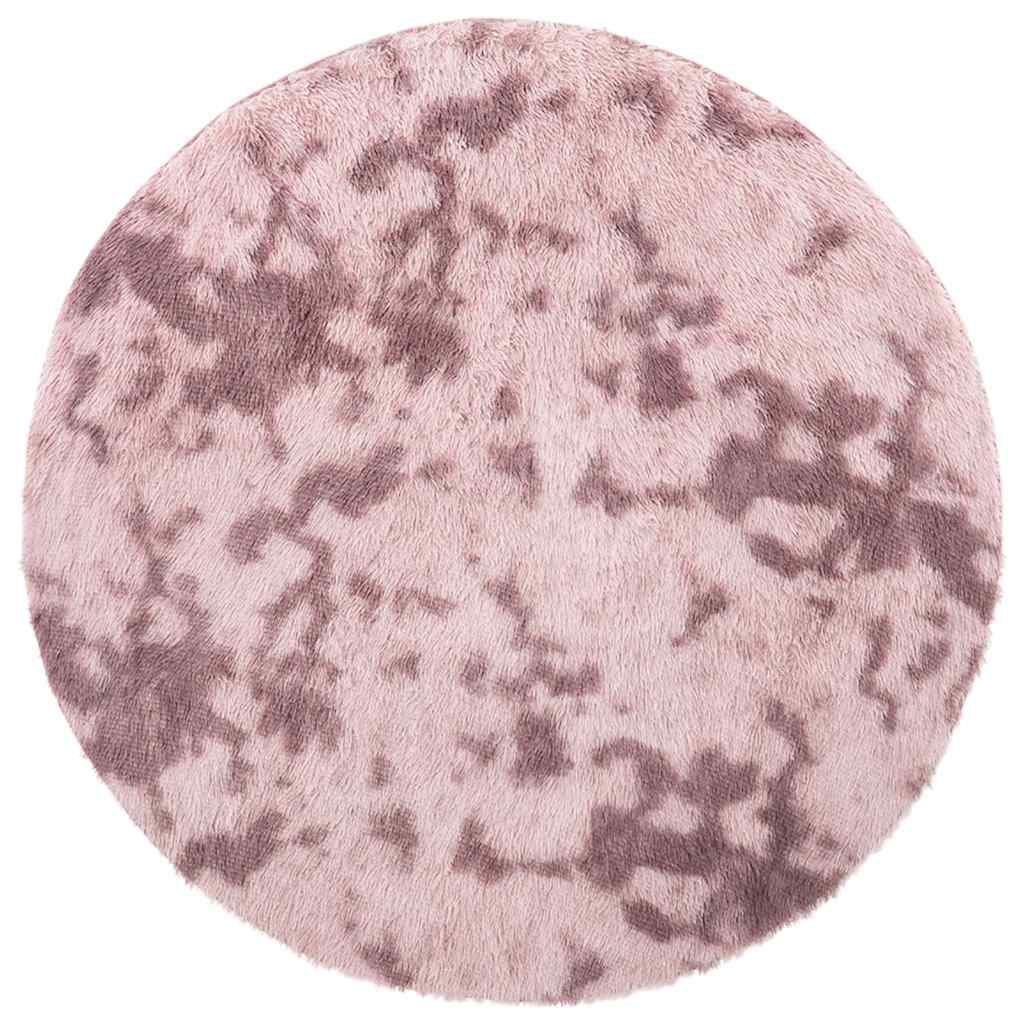 Tappeto Shaggy a Pelo Lungo NAVARRA Rosa Antico 160x160cm