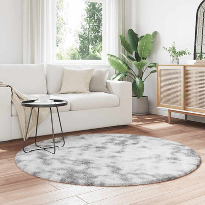 Tappeto Shaggy a Pelo Lungo NAVARRA Grigio Argento 160x160cm