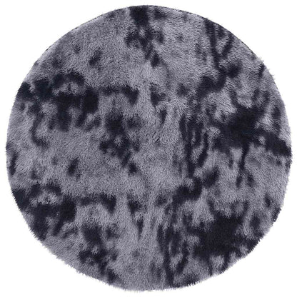 Tappeto Shaggy a Pelo Lungo NAVARRA Grigio Scuro 200x200 cm