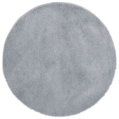 Tappeto Shaggy a Pelo Lungo NAVARRA Grigio Chiaro 200x200 cm