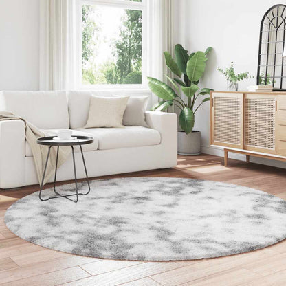 Tappeto Shaggy a Pelo Lungo NAVARRA Grigio Argento 200x200cm