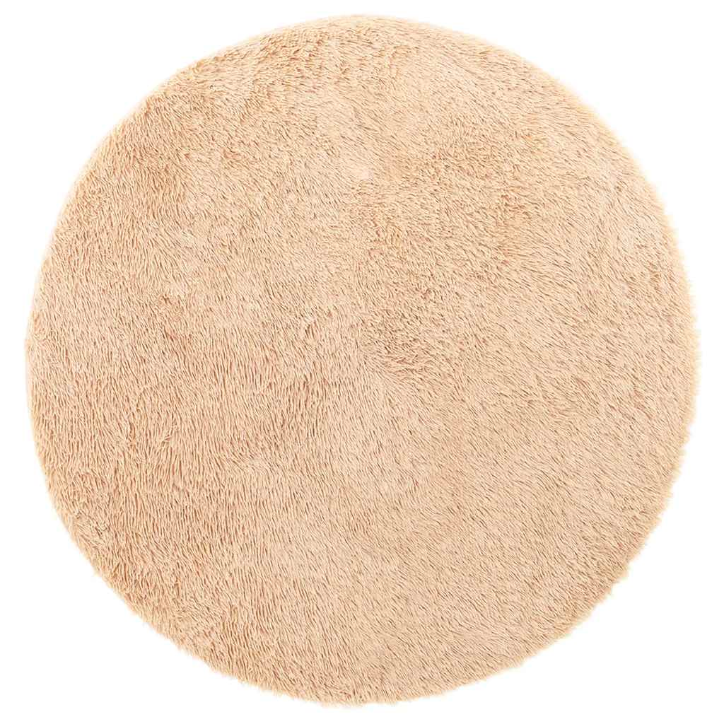 Tappeto Shaggy a Pelo Lungo NAVARRA Beige 240x240 cm poliestere