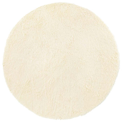 Tappeto Shaggy a Pelo Lungo NAVARRA Crema 240x240 cm poliestere