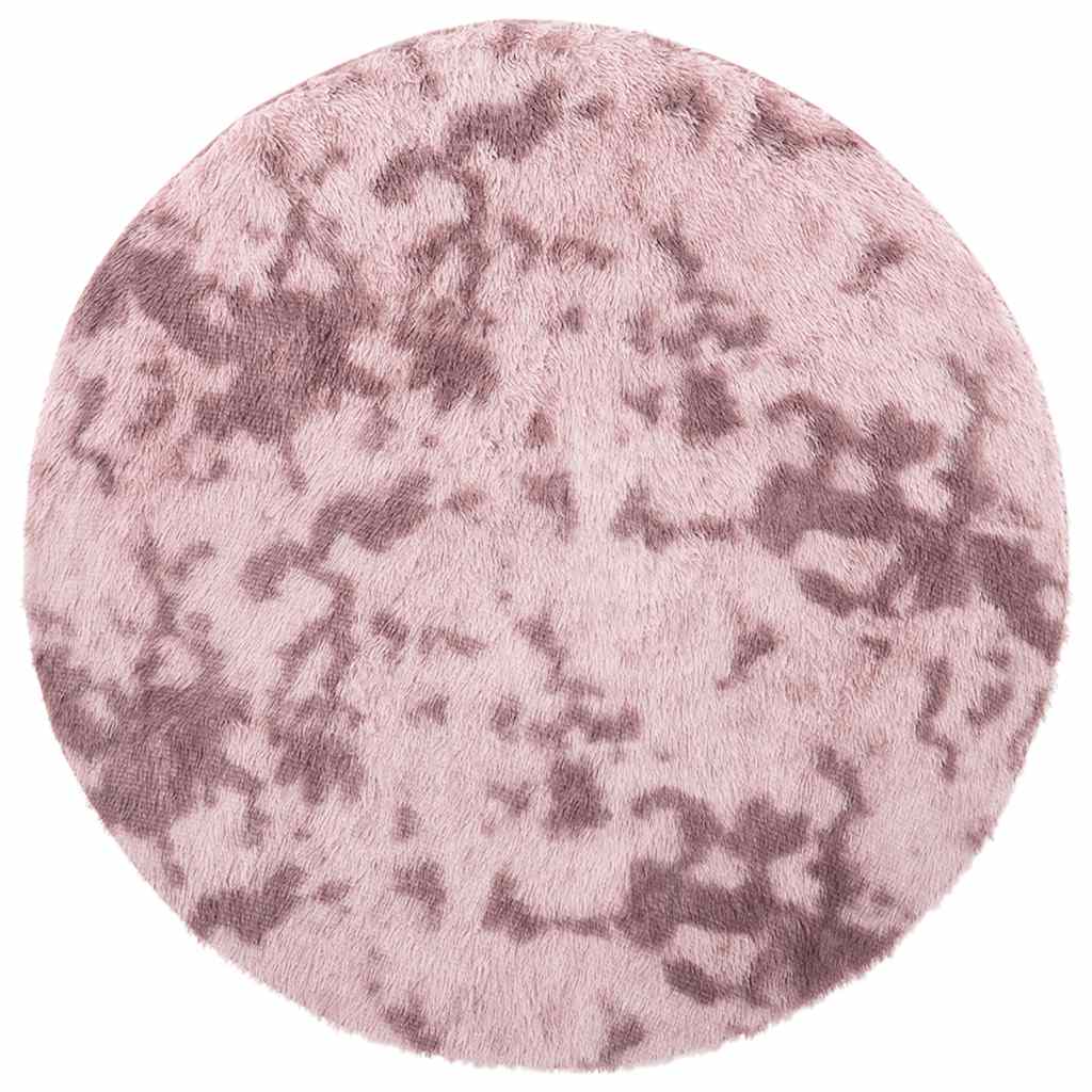 Tappeto Shaggy a Pelo Lungo NAVARRA Rosa Antico 240x240cm