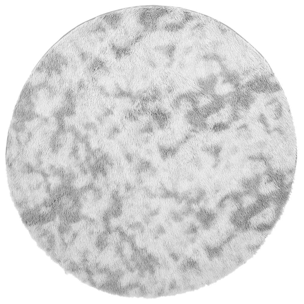Tappeto Shaggy a Pelo Lungo NAVARRA Grigio Argento 240x240cm
