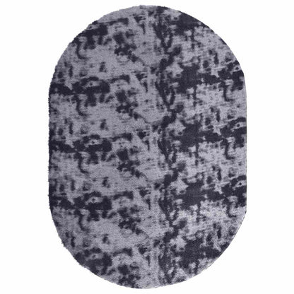 Tappeto Shaggy a Pelo Lungo NAVARRA Grigio Scuro 300x200 cm