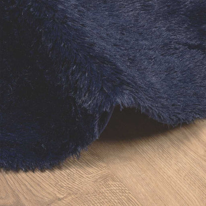 Tappeto Shaggy a Pelo Lungo NAVARRA Blu Marino 300x200 cm