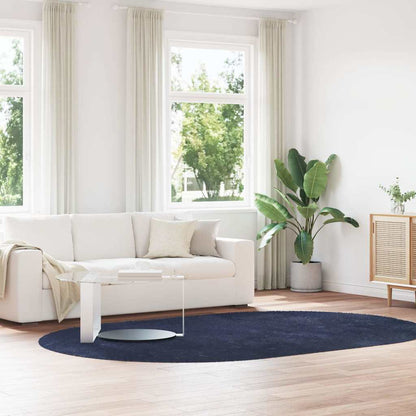 Tappeto Shaggy a Pelo Lungo NAVARRA Blu Marino 300x200 cm
