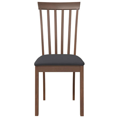 Sedie da Pranzo con Cuscini 2pz Marrone Legno Massello di Hevea
