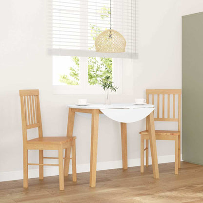 Sedie da Pranzo 2 pz in Legno Massello di Hevea